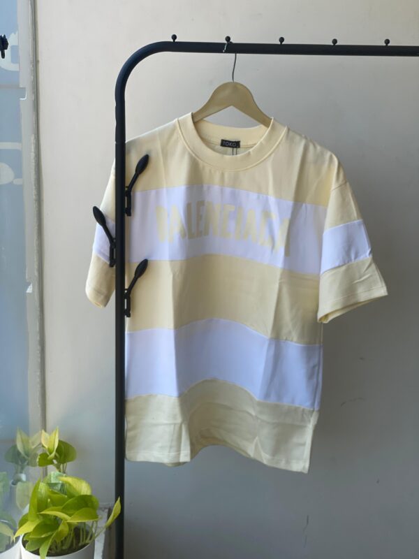 Classic Stripe Oversized T-Shirt - CREAM