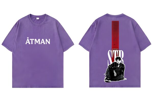 OVERSIZED OG STR PRINTED T-SHIRT - PURPLE