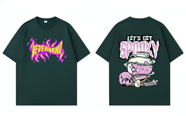 OVERSIZED PRINTED T-SHIRT - GREEN