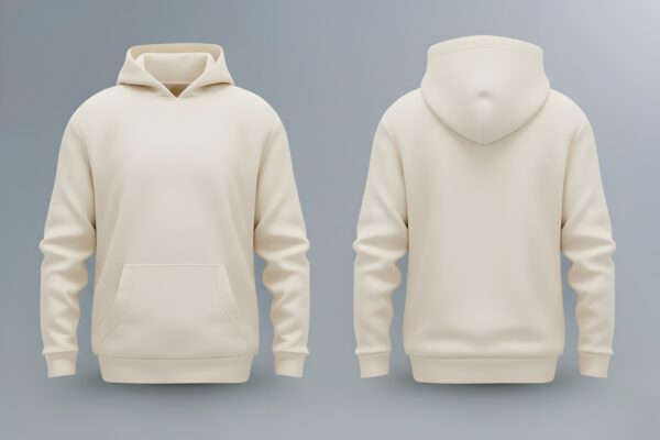 PLAIN HOODIE - IVORY