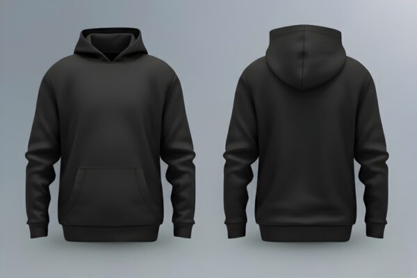 PLAIN HOODIE - BLACK