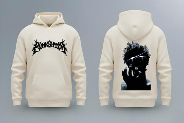 PRINTED HOODIE - IVORY